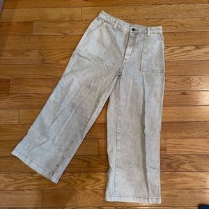 High Waisted Wide Leg Denim